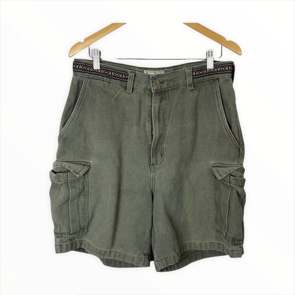 Vintage True Grit Men's Cargo Shorts Tribal Waist
